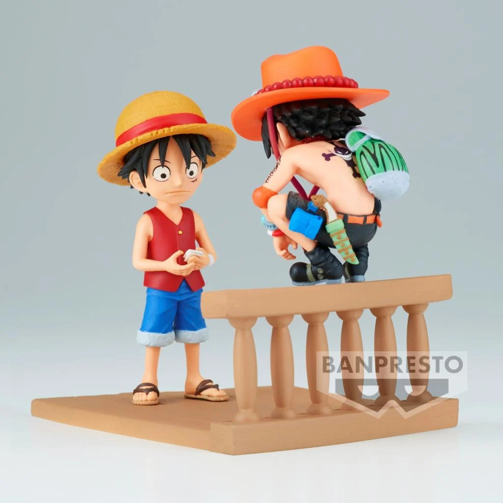 Figura Luffy y Ace niños One Piece Movie History Banpresto - vista 3