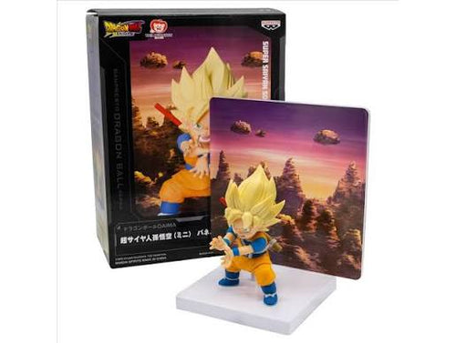 Figura Goku Super Saiyan Mini Dragon Ball Daima Banpresto - con caja y panel