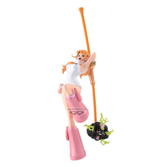 Figura Nami Battle Record Collection One Piece Banpresto - vista frontal